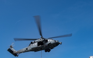 USS Gridley Vertical Replenishment