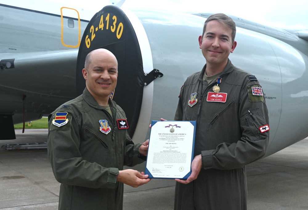 RAF pilot awarded U.S. Air Medal