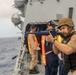 Sailors Respond During an Anti-terrorism Drill aboard USS Ralph Johnson