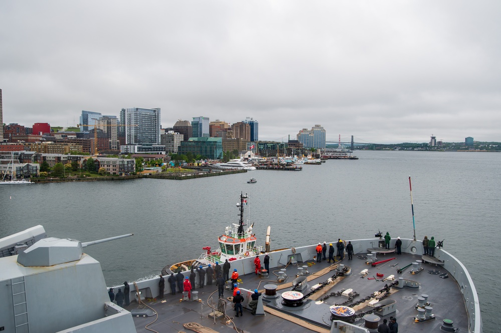 USS New York Arrives In Halifax, Nova Scotia