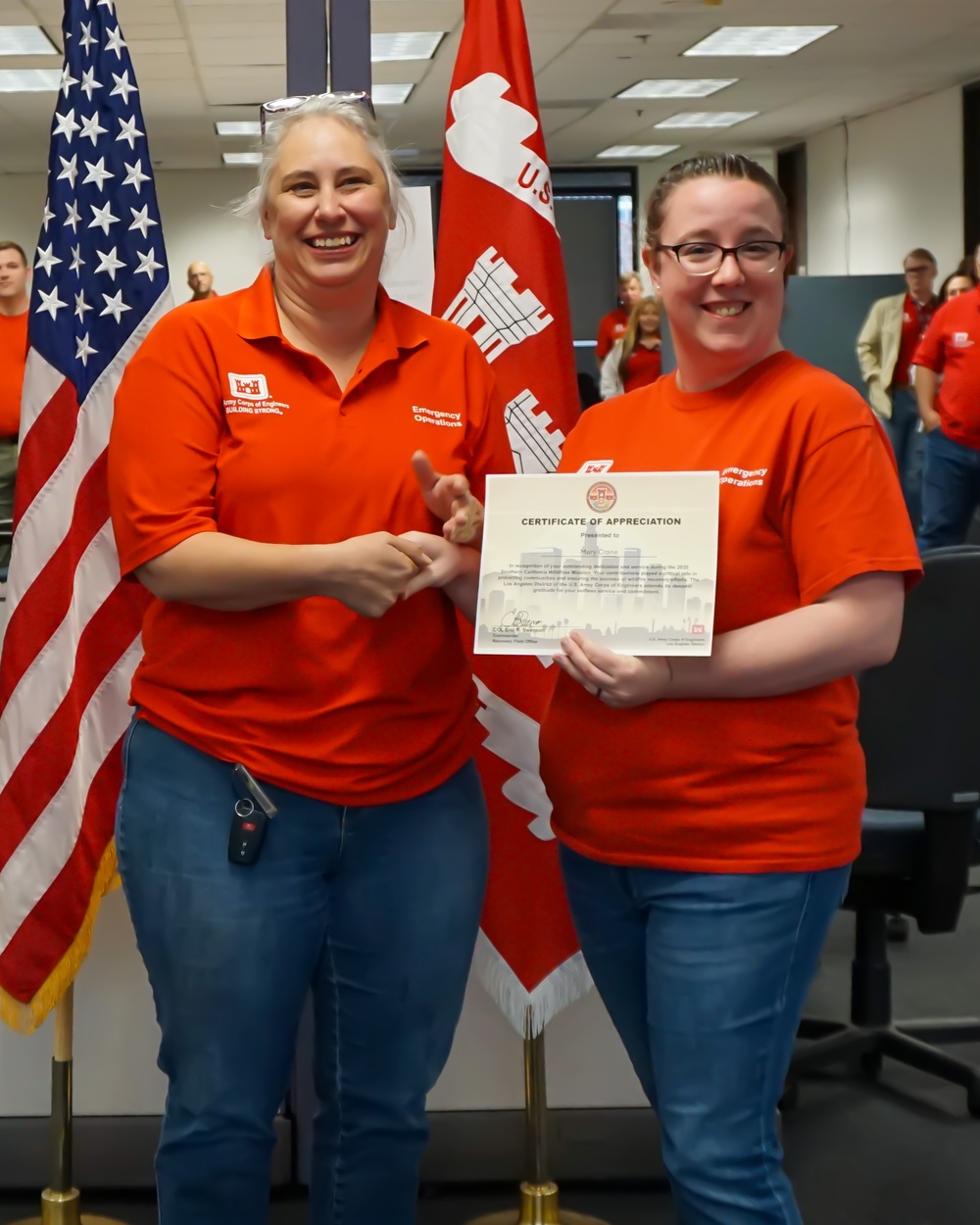 USACE employee receives certificate of appreciation