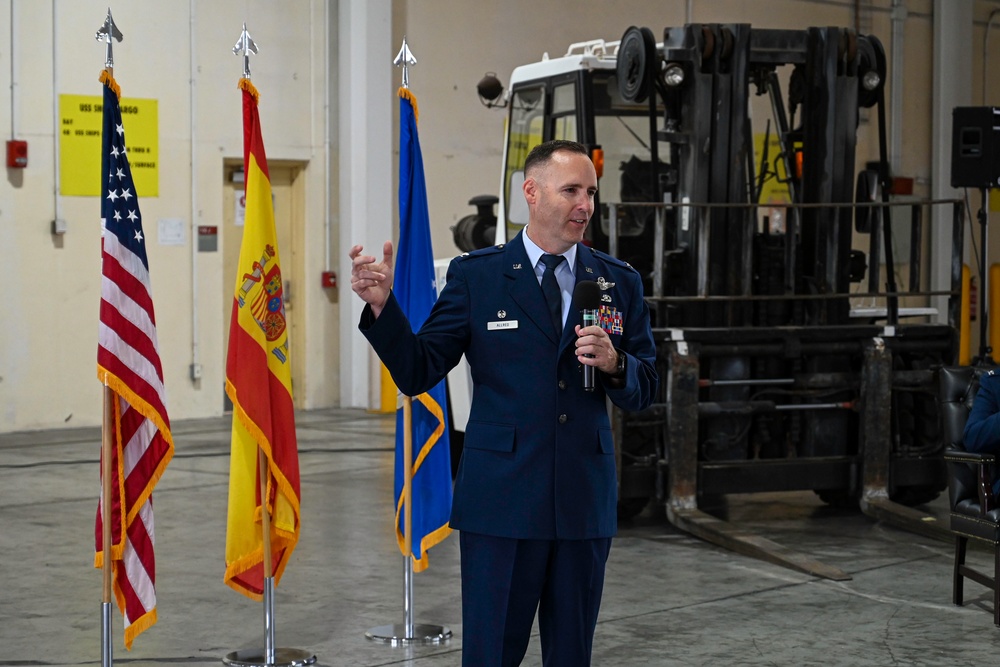 NAVSTA Rota 521st Air Mobility Group Change of Command Ceremony