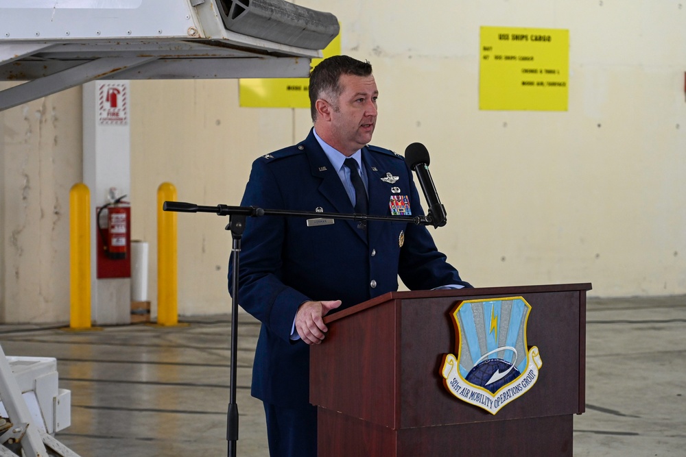 NAVSTA Rota 521st Air Mobility Group Change of Command Ceremony