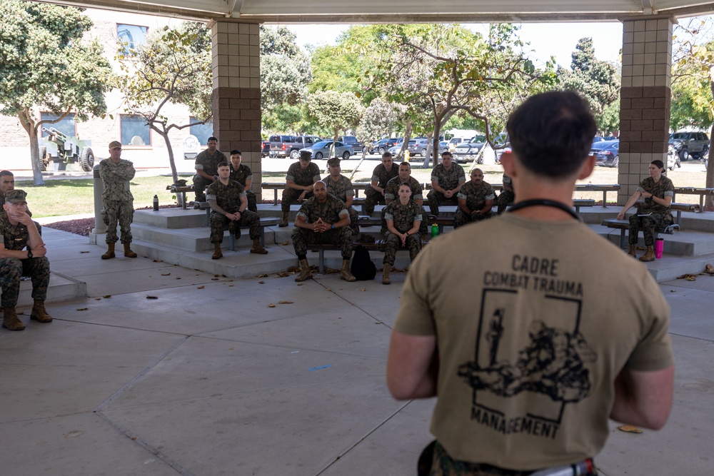 11th MEU Marines learn how to preform blood transfusions