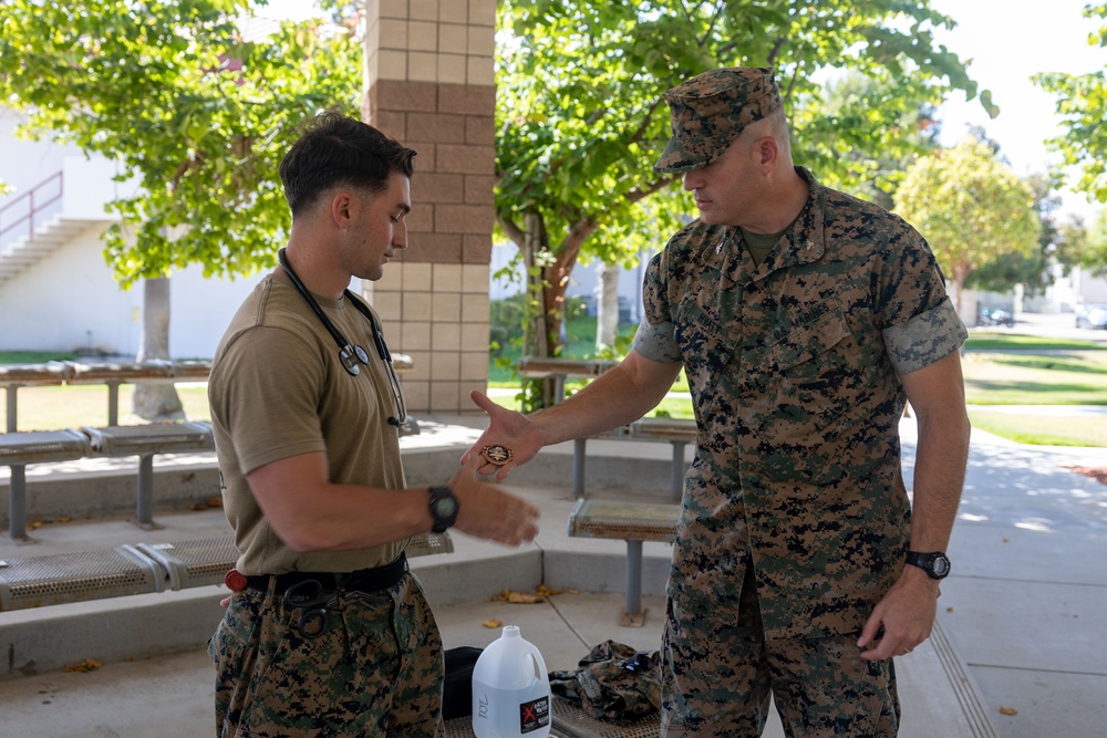 11th MEU Marines learn how to preform blood transfusions
