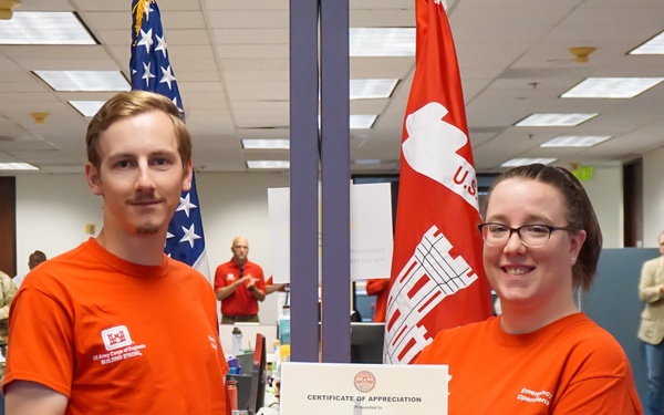 USACE employee receives certificate of appreciation