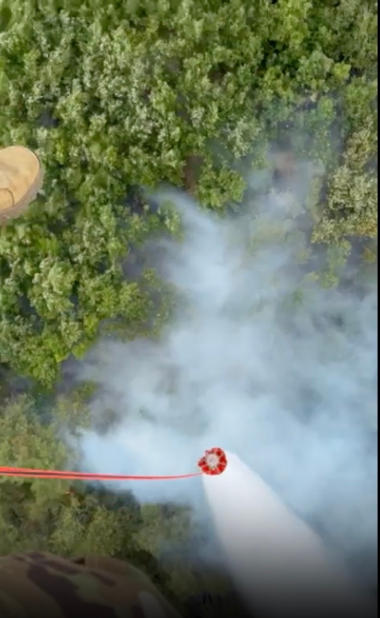 KFOR Aviation Supports Wildfire Response Threatening 15th- Century Monastery