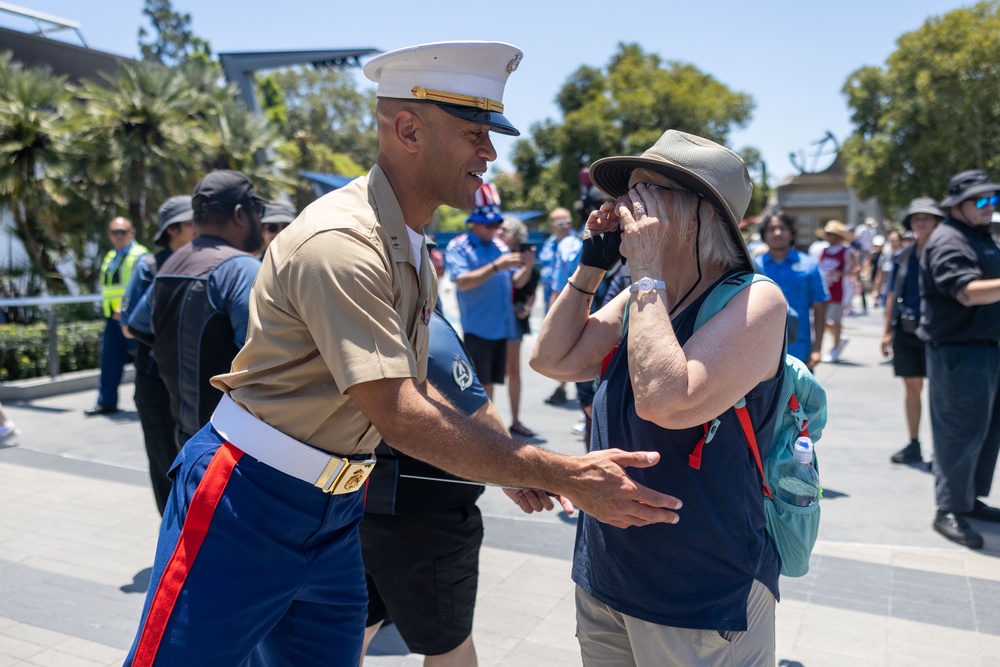 1st MARDIV Band performs at Disneyland for Independence Day