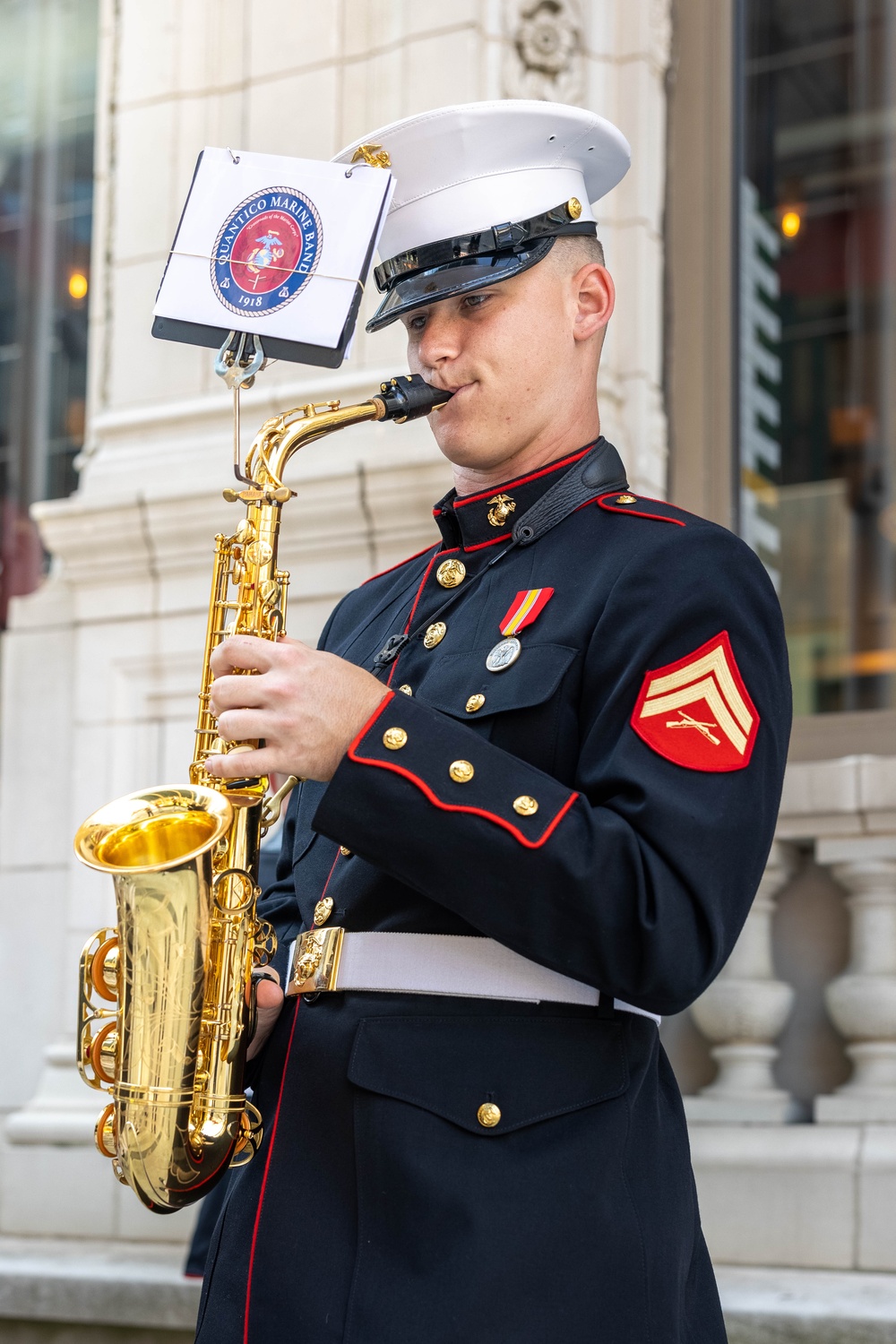Quantico Marine Band performs at Opening Ceremony for Chicago Marine Week