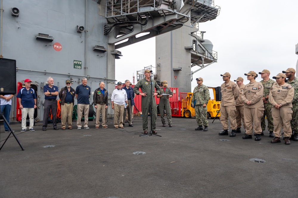Theodore Roosevelt Sailor receives USNA Class of '71 Leadership Award