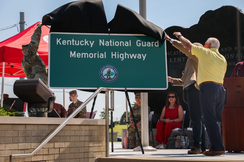 Sign unveiled for Kentucky National Guard Memorial Highway