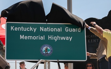Sign unveiled for Kentucky National Guard Memorial Highway 