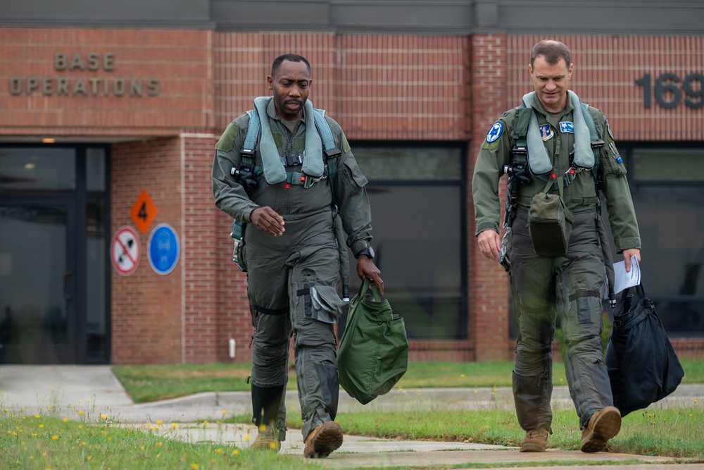 U.S. Army Brig. Gen. David Jenkins Flies with South Carolina Air National Guard