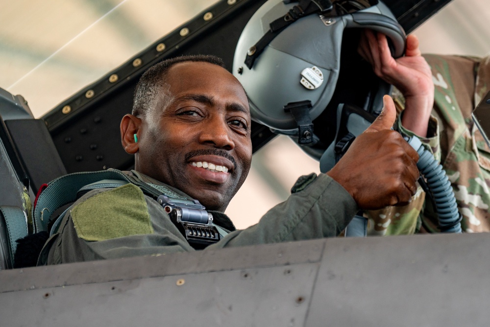 U.S. Army Brig. Gen. David Jenkins Flies with South Carolina Air National Guard