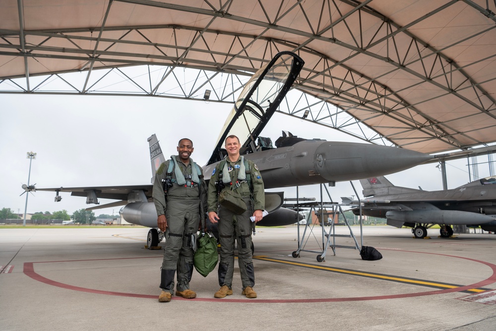 U.S. Army Brig. Gen. David Jenkins Flies with South Carolina Air National Guard