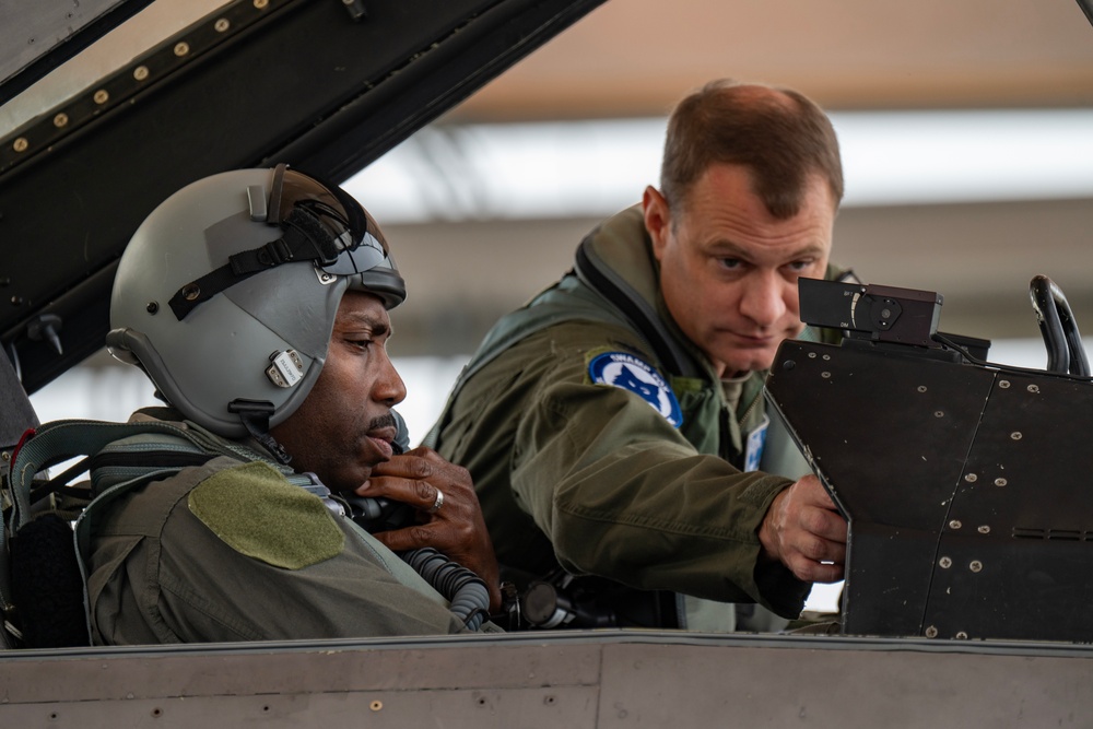 U.S. Army Brig. Gen. David Jenkins Flies with South Carolina Air National Guard
