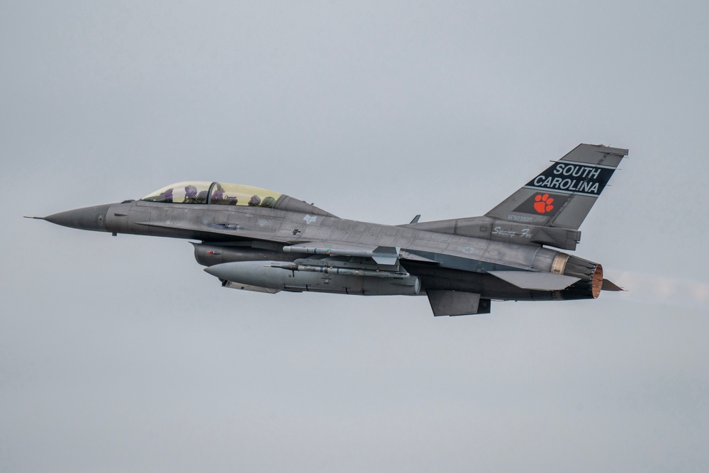 U.S. Army Brig. Gen. David Jenkins Flies with South Carolina Air National Guard