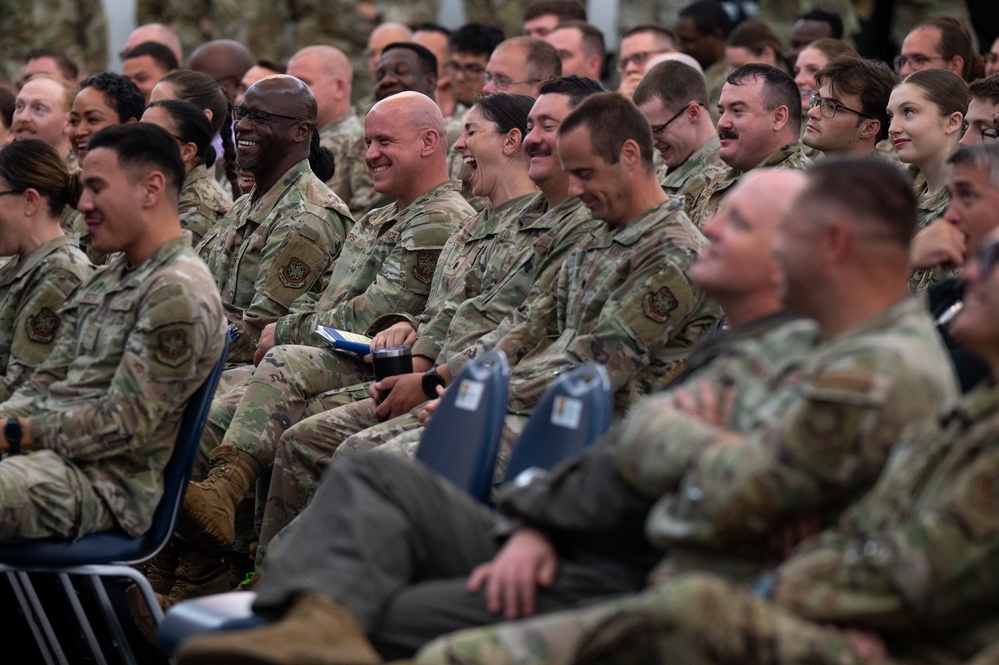 New leadership trio addresses ‘Flagship Wing’ in first all call