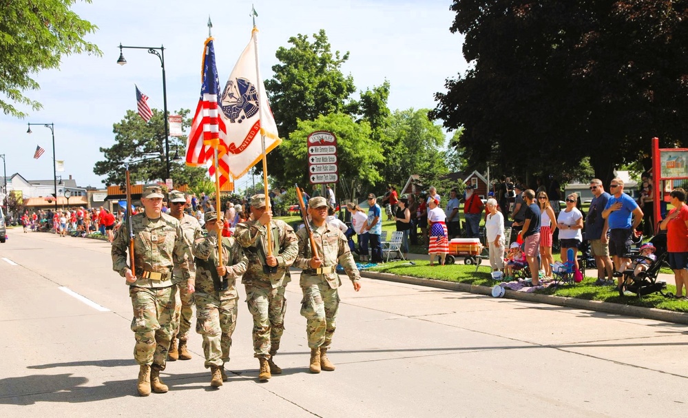 Fort McCoy Soldiers support 2025 Tomah Independence Day Parade with Color Guard