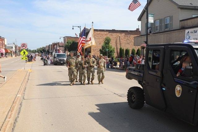 Fort McCoy Soldiers support 2025 Tomah Independence Day Parade with Color Guard