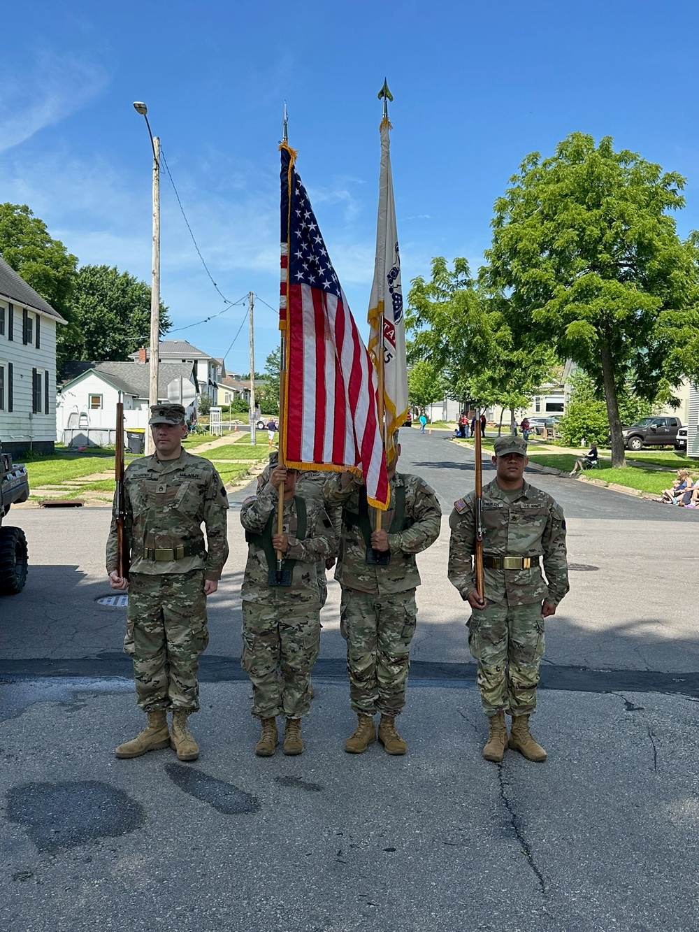 Fort McCoy Soldiers support 2025 Tomah Independence Day Parade with Color Guard