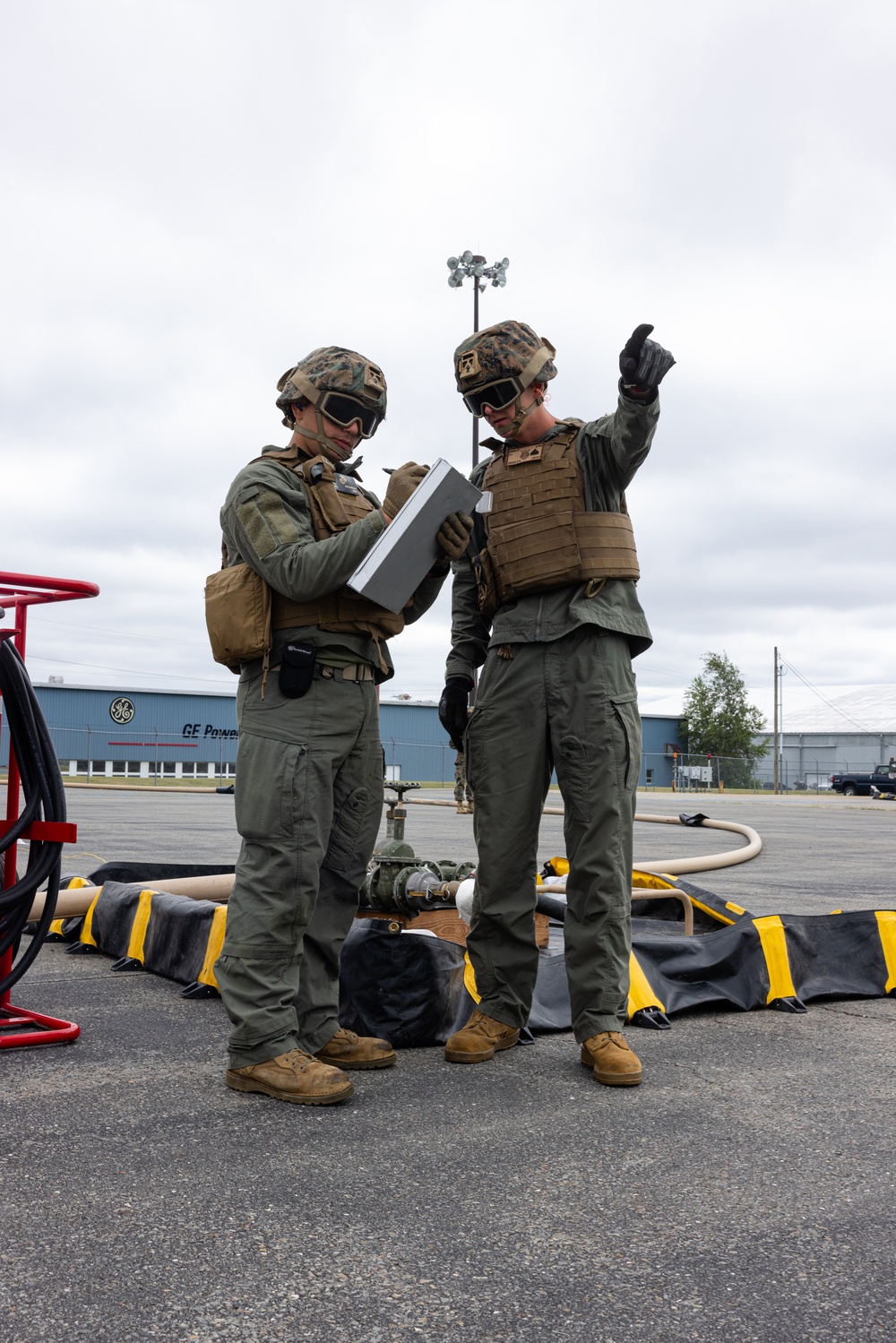 U.S. Marines with MWSS-273 refuel CH-53E Super Stallions during Atlantic Alliance 2025