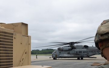 U.S. Marines with MWSS-273 refuel CH-53E Super Stallions during Atlantic Alliance 2025