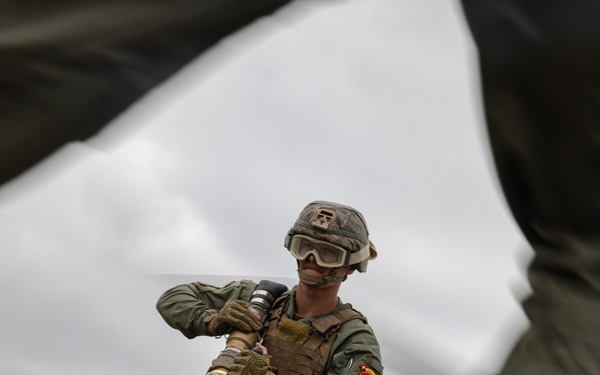 U.S. Marines with MWSS-273 refuel CH-53E Super Stallions during Atlantic Alliance 2025