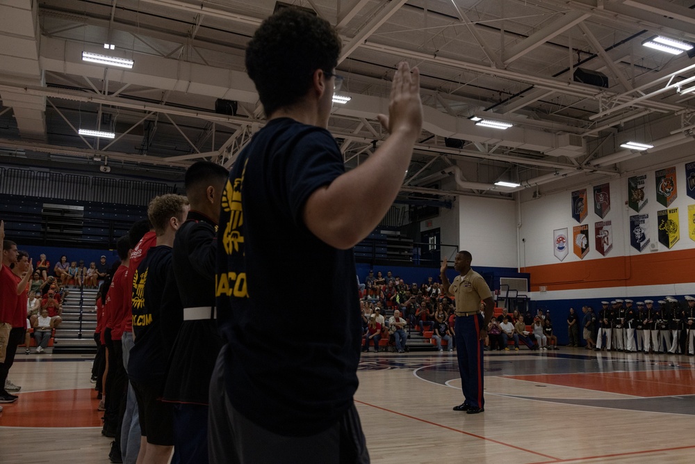 Marine 250 Romeoville High School Community Event