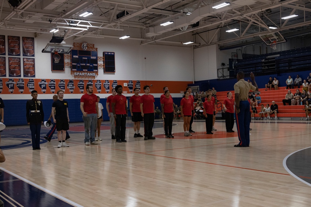 Marine 250 Romeoville High School Community Event