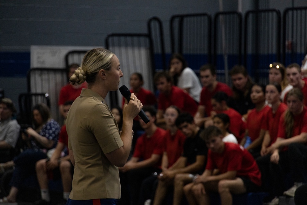 Marine 250 Romeoville High School Community Event