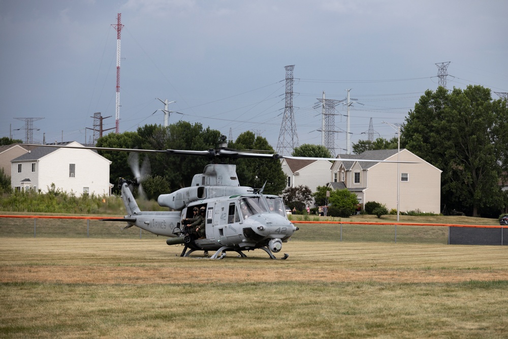 Marine 250 Romeoville High School Community Event