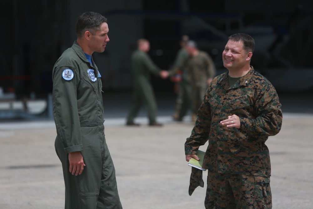 U.S. Marine Aircraft Group 41 Senior Leaders Visit Subordinate Units during Atlantic Alliance 25