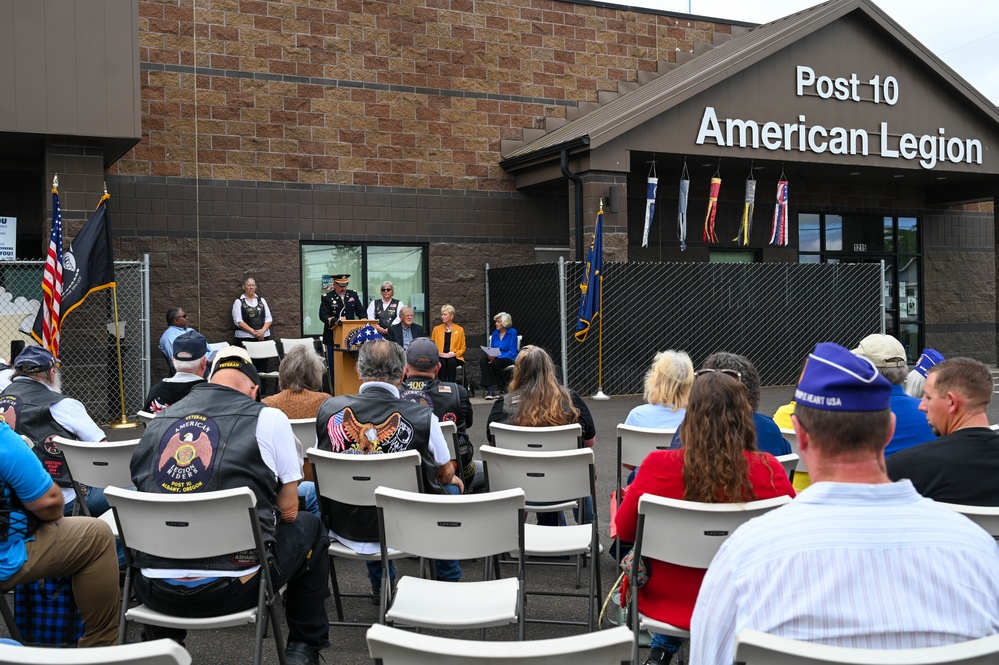 Blue and Gold Star Family Wall Dedication Ceremony
