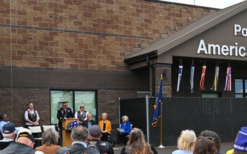 Blue and Gold Star Family Wall Dedication Ceremony