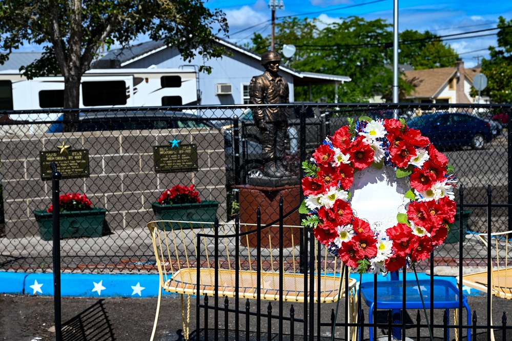 Blue and Gold Star Family Wall Dedication Ceremony