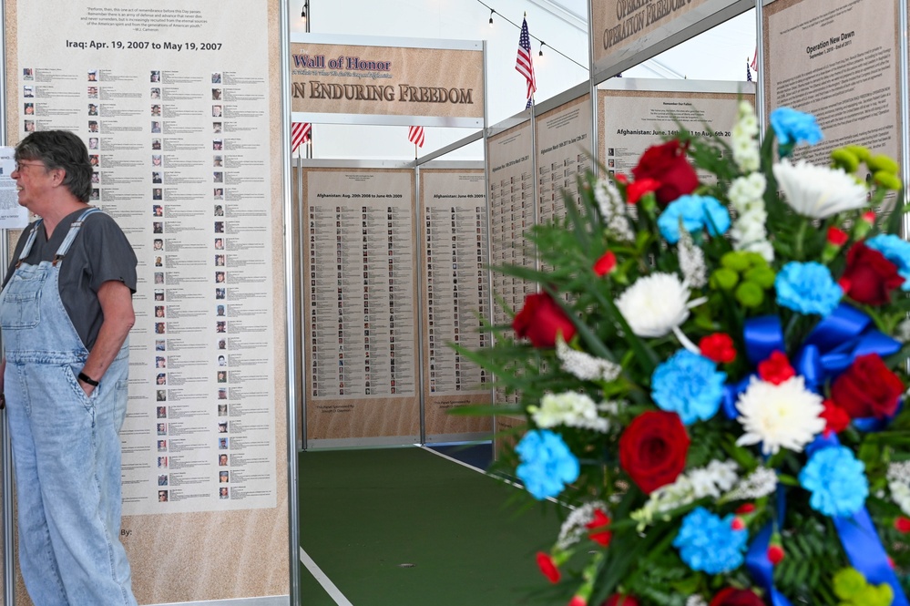 Blue and Gold Star Family Wall Dedication Ceremony