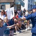U.S. Coast Guard members march in annual Fourth of July parade
