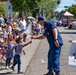 U.S. Coast Guard members march in annual Fourth of July parade