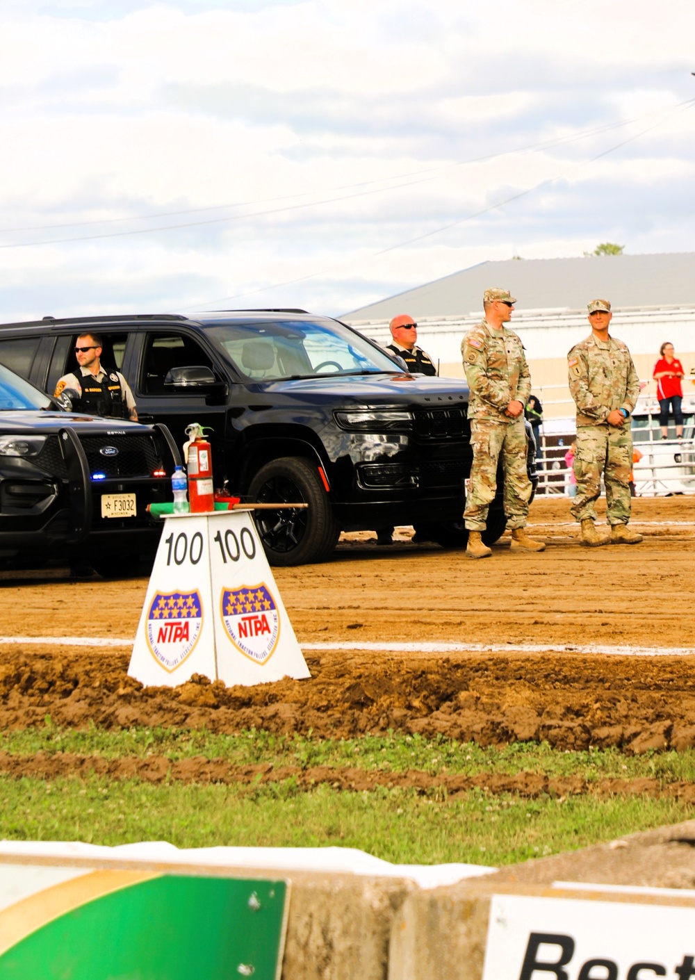 Fort McCoy leaders participate in community engagement at annual Tomah Tractor Pull