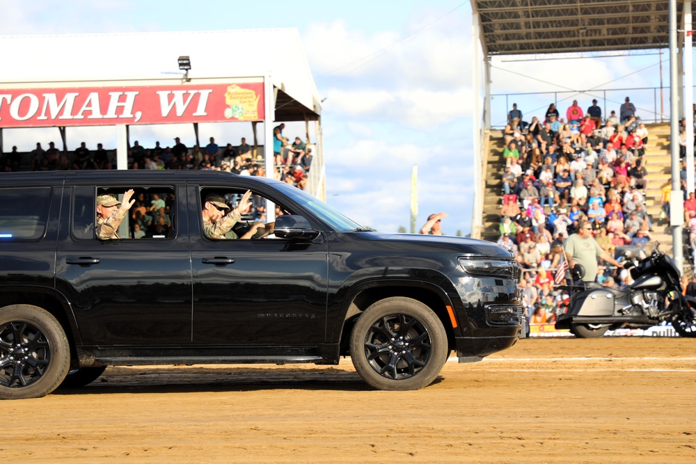Fort McCoy leaders participate in community engagement at annual Tomah Tractor Pull