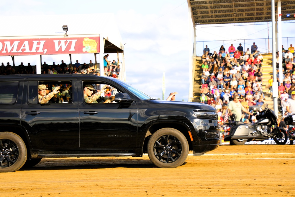Fort McCoy leaders participate in community engagement at annual Tomah Tractor Pull