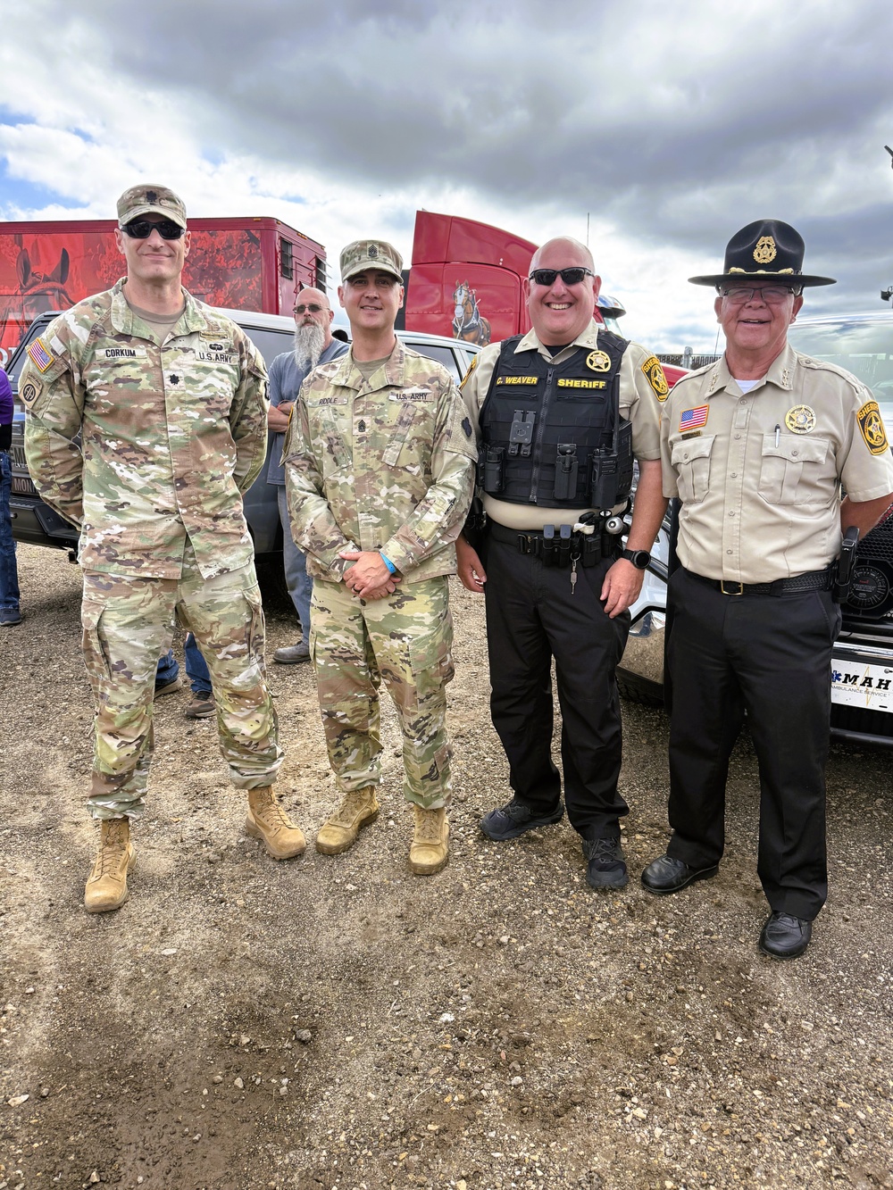 Fort McCoy leaders participate in community engagement at annual Tomah Tractor Pull