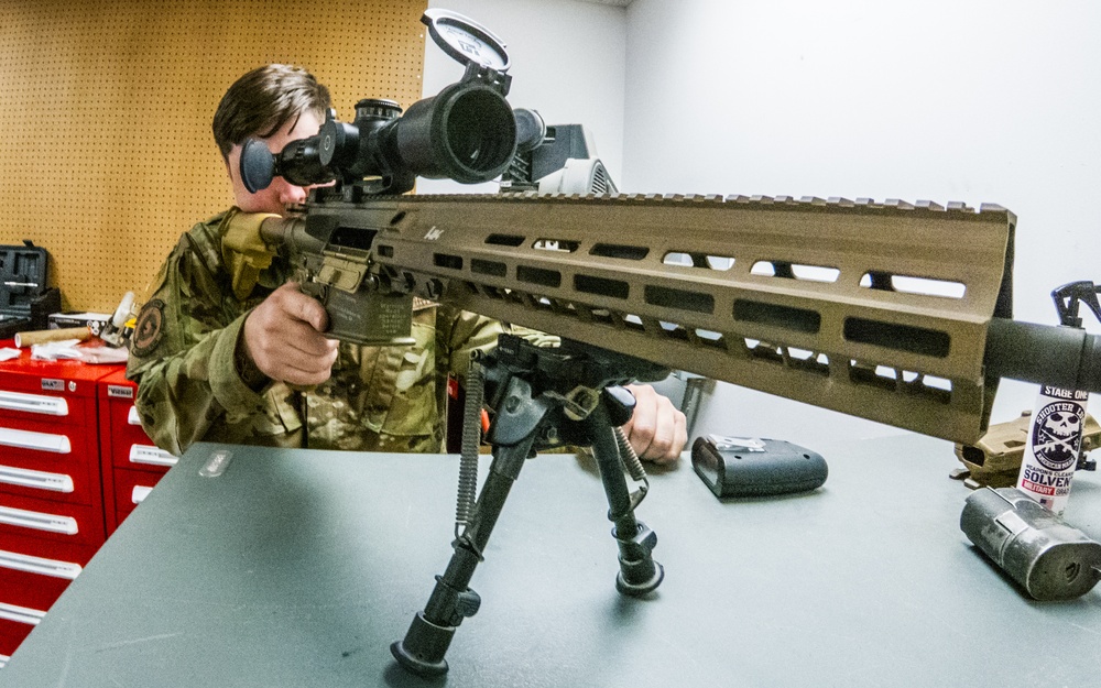 Holloman Combat Arms Training and Maintenance cadre make students and equipment ready for battle