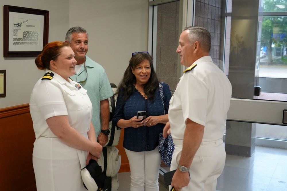 RADM LeClair visits SWSC, speaks to new Department Head graduates