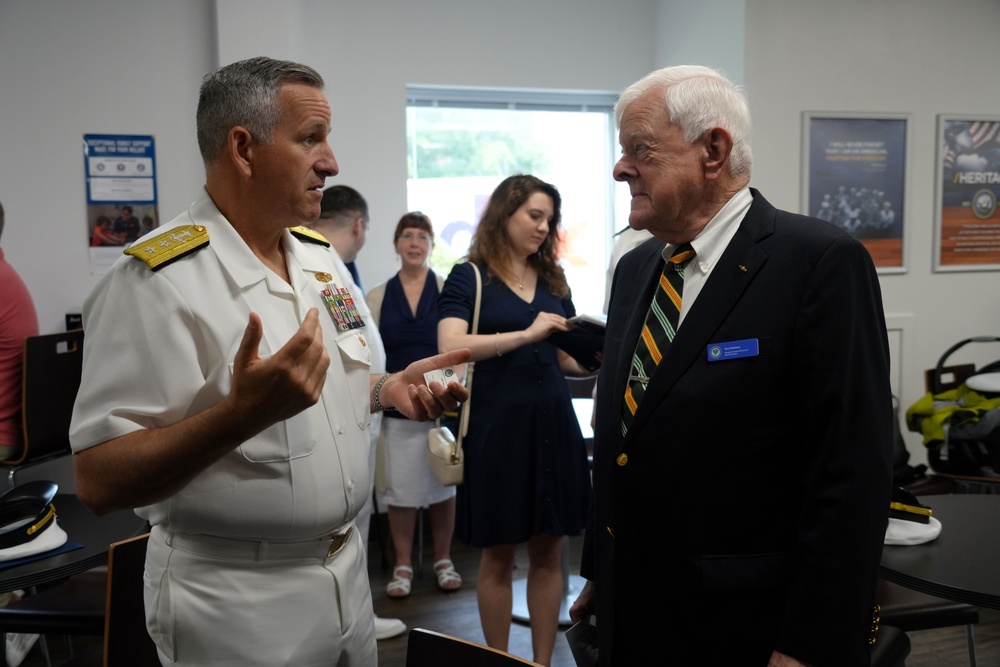 RADM LeClair visits SWSC, speaks to new Department Head graduates