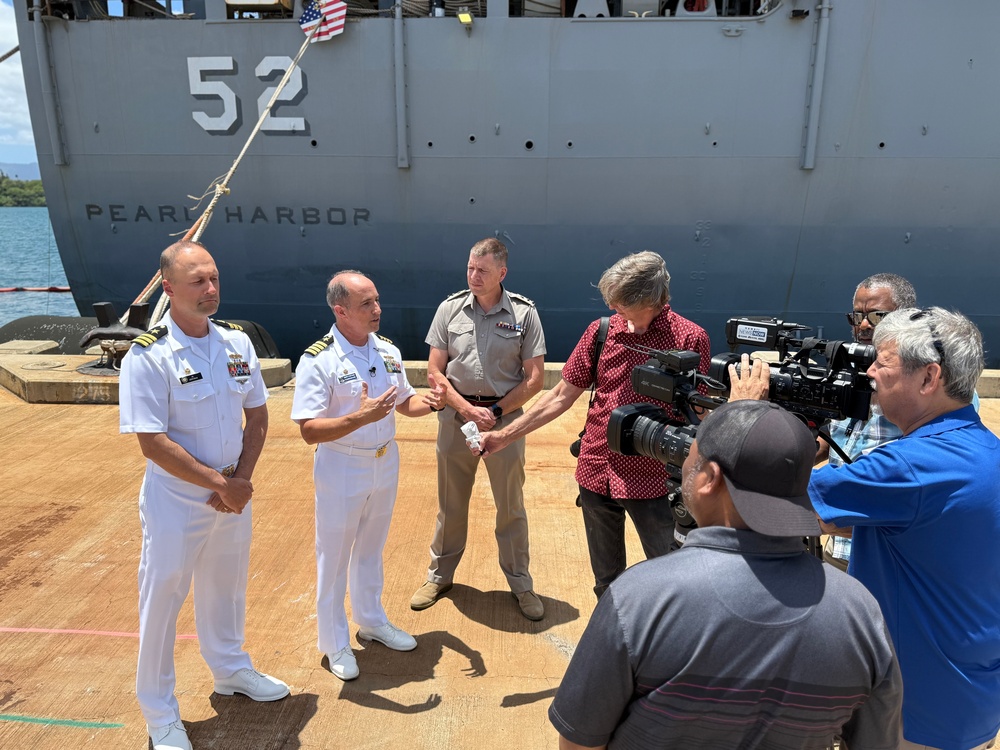 Pacific Partnership 25 conducts press conference at Pearl Harbor
