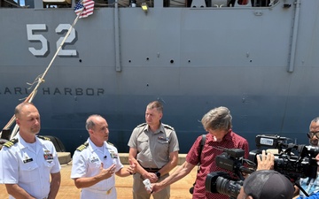 Pacific Partnership 25 conducts press conference at Pearl Harbor