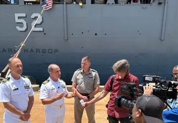 Pacific Partnership 25 conducts press conference at Pearl Harbor