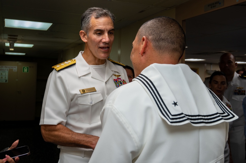 Distinguished Visitors aboard The USNS Comfort in Ecuador